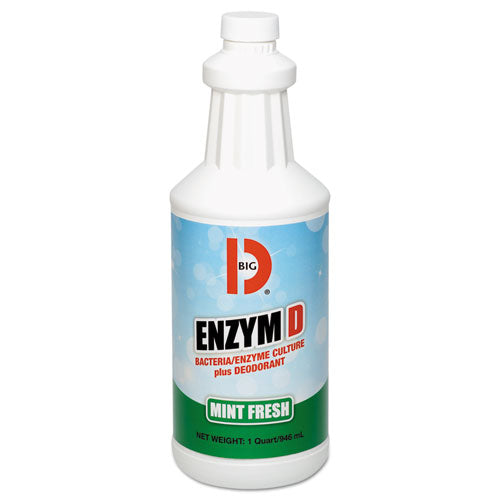 Enzym D Digester Deodorant, Mint, 1 Gal, Bottle, 4/carton