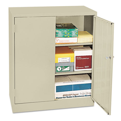 Economy Assembled Storage Cabinet, 36w X 18d X 42h, Putty