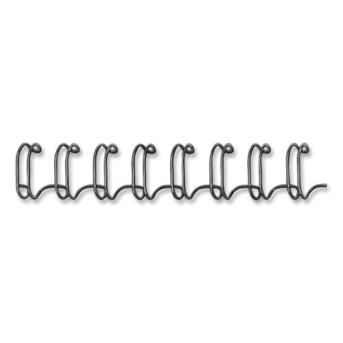 Wire Bindings, 1/2" Diameter, 100 Sheet Capacity, Black, 25/pack