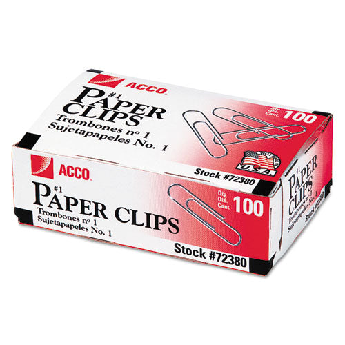 Recycled Paper Clips, Jumbo, Smooth, Silver, 100 Clips/box, 10 Boxes/pack