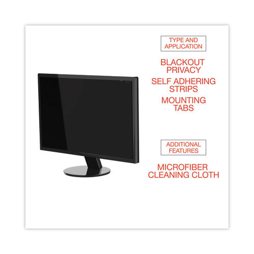 Blackout Privacy Filter For 30" Widescreen Flat Panel Monitor, 16:10 Aspect Ratio