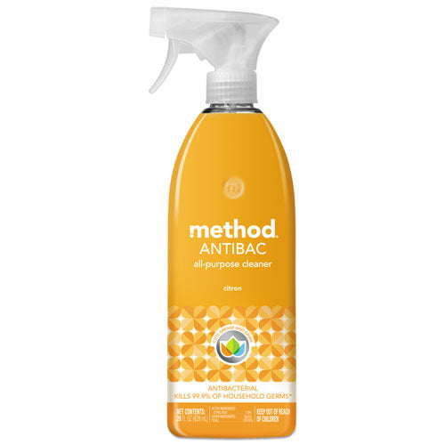 Antibacterial Spray, Bathroom, Spearmint, 28 Oz Spray Bottle, 8/carton