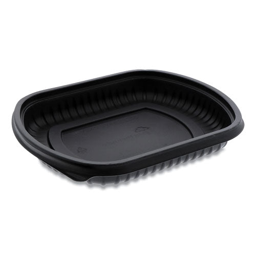 Clearview Micromax Microwavable Container, 36 Oz, 9.38 X 8 X 1.5, Black, Plastic, 250/carton
