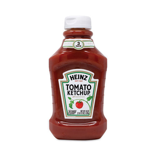 Tomato Ketchup Squeeze Bottle, 44 oz Bottle, 3/Pack, Ships in 1-3 Business Days Tomato Ketchup Squeeze Bottle, 44 oz Bottle, 3/Pack, Ships in 1-3 Business Days