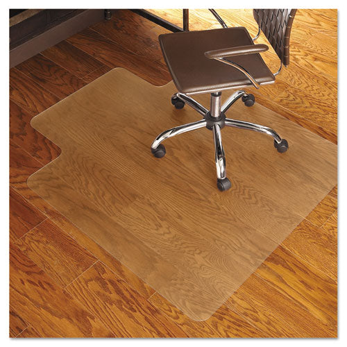 Everlife Chair Mat For Hard Floors, Heavy Use, Rectangular With Lip, 45 X 53, Clear