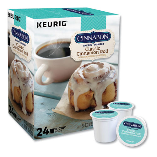 Cinnabon Classic Cinnamon Roll Coffee K-cups, 24/box