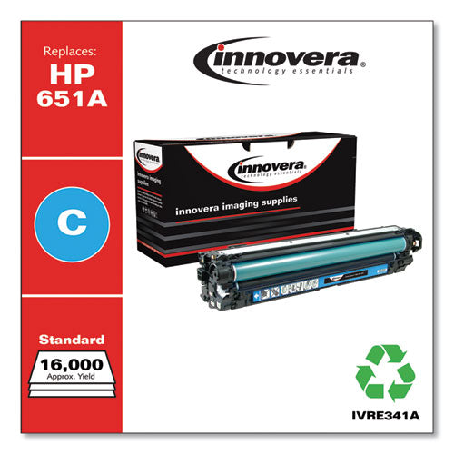 Remanufactured Cyan Toner, Replacement For 651a (ce341a), 13,500 Page-yield
