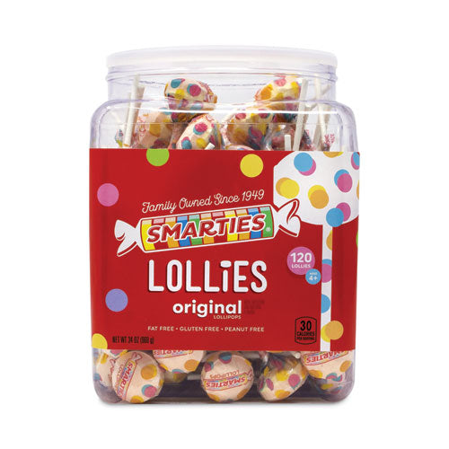 Smarties Lollies Lollipops, 34 oz Jar, 120 Pieces, Ships in 1-3 Business Days Smarties Lollies Lollipops, 34 oz Jar, 120 Pieces, Ships in 1-3 Business Days