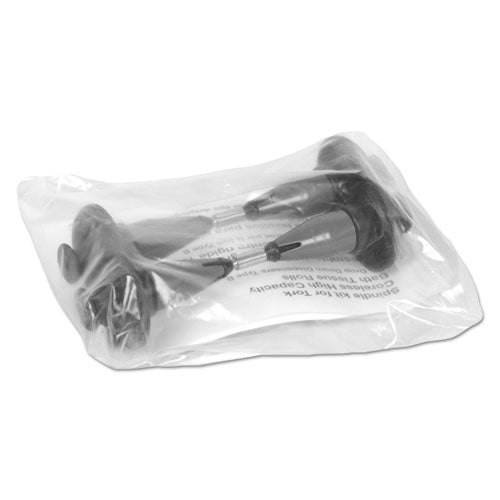 Coreless High Capacity Spindle Kit, Plastic, 3.66" Roll Size, Type B, Gray, 2 Per Kit