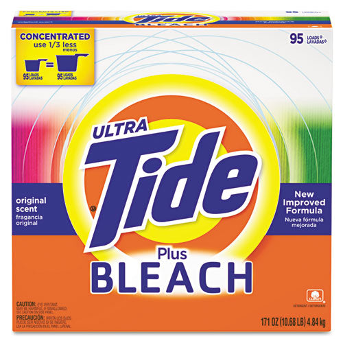Laundry Detergent With Bleach, Tide Original Scent, Powder, 144 Oz Box