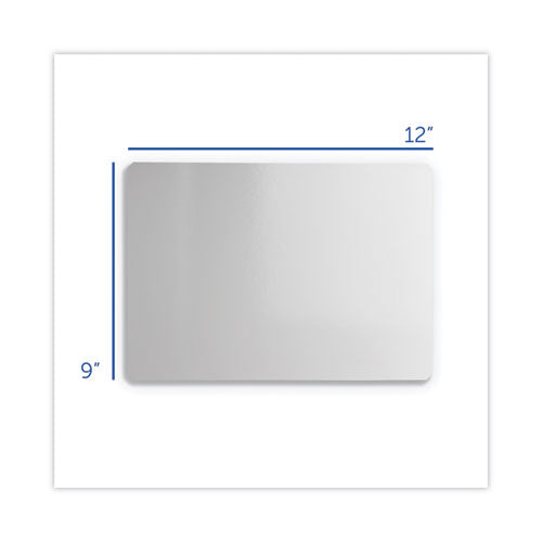 Dry Erase Board, 12 X 9, White Surface, 12/pack