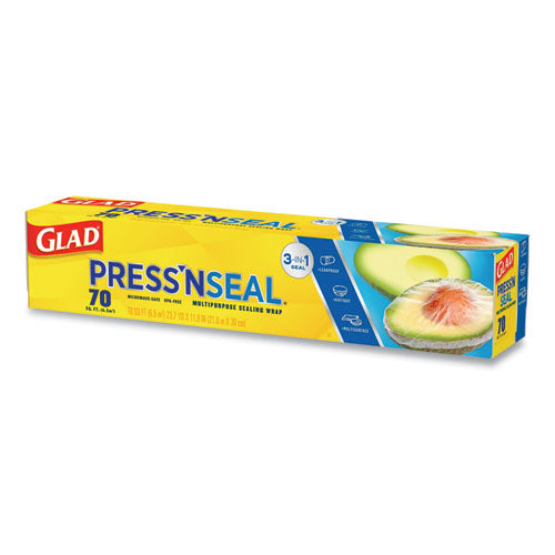 Press'n Seal Food Plastic Wrap, 70 Square Foot Roll, 12 Rolls/carton