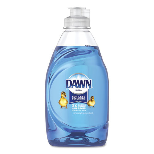Ultra Liquid Dish Detergent, Dawn Original, Three 22 Oz E-z Squeeze Bottles And 2 Sponges/pack, 6 Packs/carton
