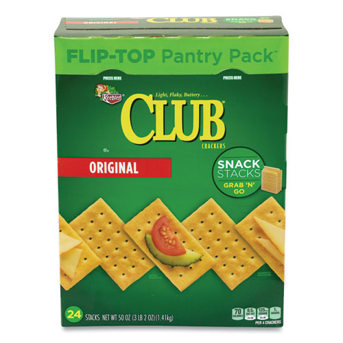 Original Club Crackers Snack Stacks, 50 oz Box, Ships in 1-3 Business Days Original Club Crackers Snack Stacks, 50 oz Box, Ships in 1-3 Business Days