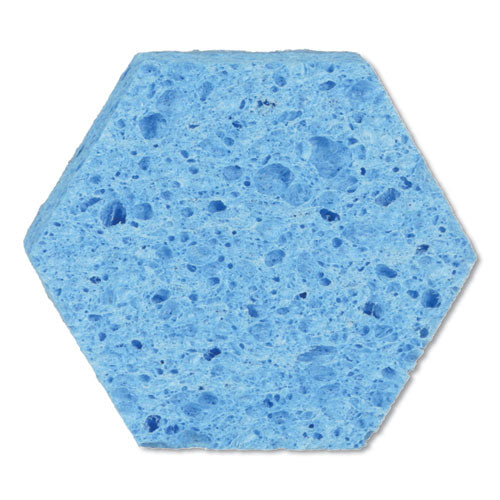 Low Scratch Scour Sponge 3000hex, 4.45 X 3.85, Blue, 16/carton