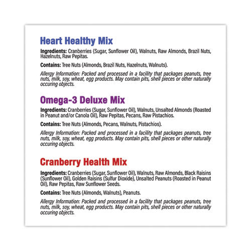 Healthy Trail Mix Snack Packs, 1.2 oz Pouch, 24 Pouches/Carton, Ships in 1-3 Business Days Healthy Trail Mix Snack Packs, 1.2 oz Pouch, 24 Pouches/Carton, Ships in 1-3 Business Days