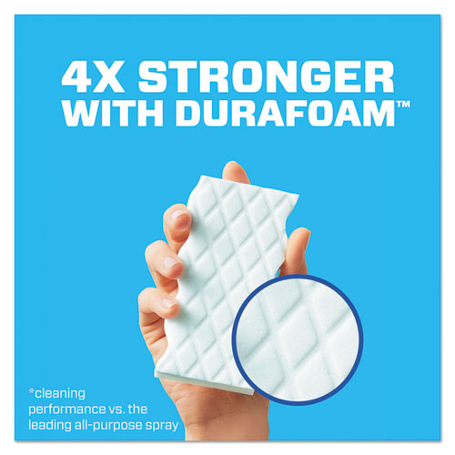 Magic Eraser Extra Durable, 4.6 X 2.4, 0.7" Thick, White, 4/box, 8 Boxes/carton