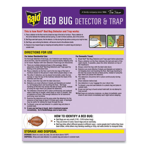 Bed Bug Detector And Trap, 17.5 Oz Aerosol Spray, 6/carton