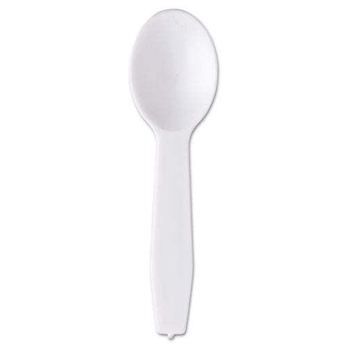 Polystyrene Taster Spoons, White, 3000/carton