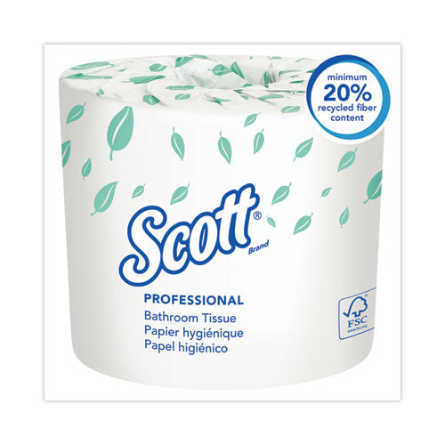 Essential Standard Roll Bathroom Tissue For Business, Septic Safe, 2-ply, White, 550 Sheets/roll, 80/carton