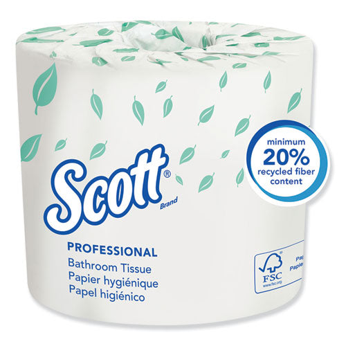 Essential Standard Roll Bathroom Tissue For Business, Septic Safe, 2-ply, White, 550 Sheets/roll, 80/carton