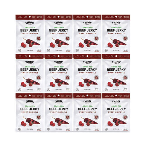 Sweet Chipotle Beef Jerky, 1 Oz Pouch, 12/pack, Ships In 1-3 Business Days