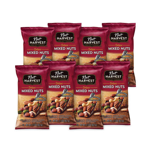 Deluxe Mixed Nuts, 2.25 Oz Pouch, 8 Count, Ships In 1-3 Business Days