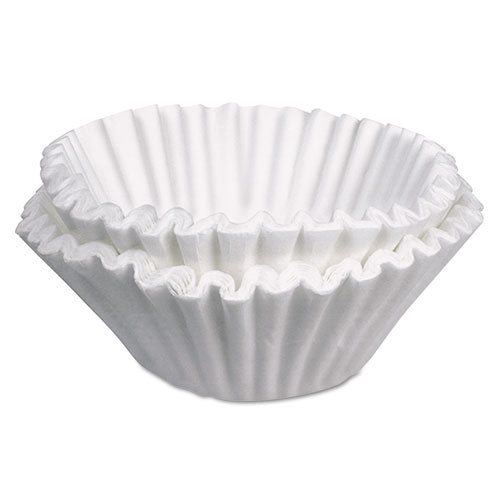 Flat Bottom Coffee Filters, 12 Cup Size, 250/pack, 12 Packs/carton