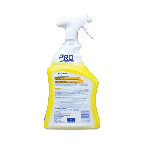 Advanced Deep Clean All Purpose Cleaner, Lemon Breeze, 32 Oz Trigger Spray Bottle, 12/carton