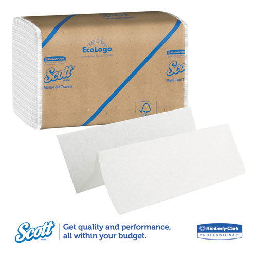 Essential Multi-fold Towels, Absorbency Pockets, 1-ply, 9.2 X 9.4, White, 250/packs, 16 Packs/carton