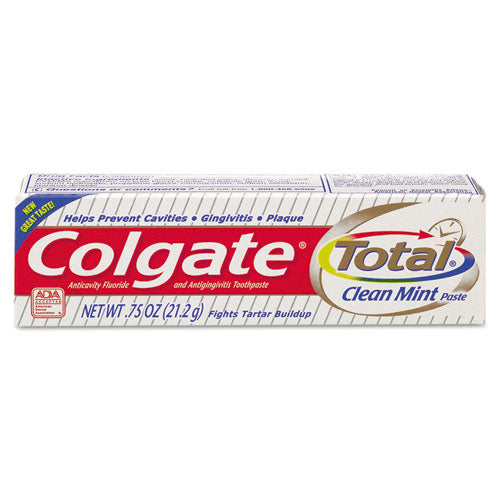 Total Toothpaste, Coolmint, 0.88 Oz, 24/carton