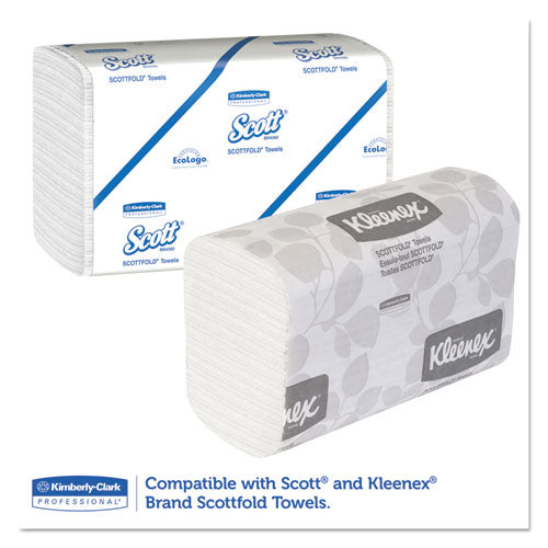 Scottfold Compact Towel Dispenser, 10.75 X 4.75  X 9, Pearl White