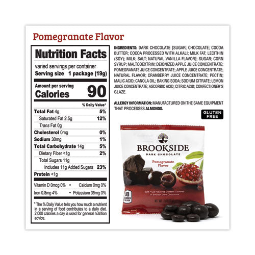 Dark Chocolate Fruit, Acai Blueberry And Pomegranate, 30 Pouches/bag, Ships In 1-3 Business Days