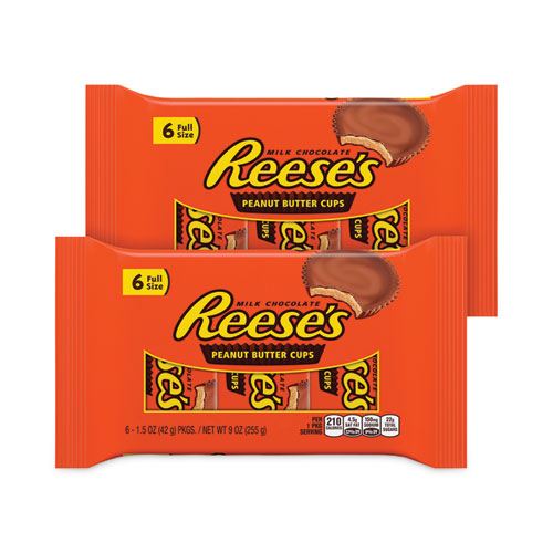 Peanut Butter Cups, 1.5 Oz Bar, 6 Bars/pack, 2 Packs/box, Ships In 1-3 Business Days