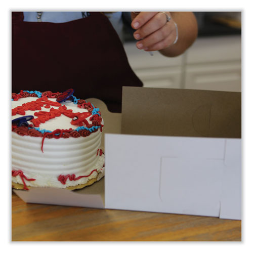 Bakery Boxes, 9 X 9 X 4, White, Paper, 200/carton
