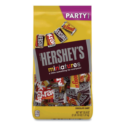 Chocolate Miniatures Party Pack Assortment, 35.9 Oz Bag, 2 Bags/carton, Ships In 1-3 Business Days