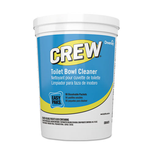 Crew Easy Paks Toilet Bowl Cleaner, Fresh Floral Scent, 0.5 Oz Packet, 90 Packets/tub