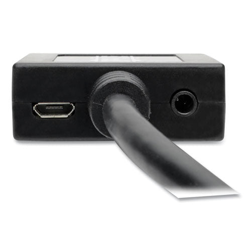 Hdmi To Vga With Audio Converter Cable, 6", Black