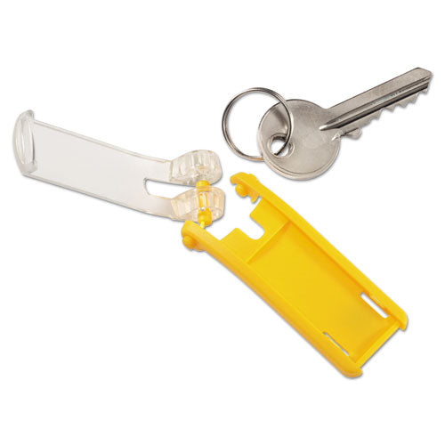 Key Tags For Locking Key Cabinets, Plastic, 1.13 X 2.75, Assorted, 24/pack
