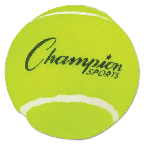 Tennis Balls, 2.5" Diameter, Yellow, 3/pack