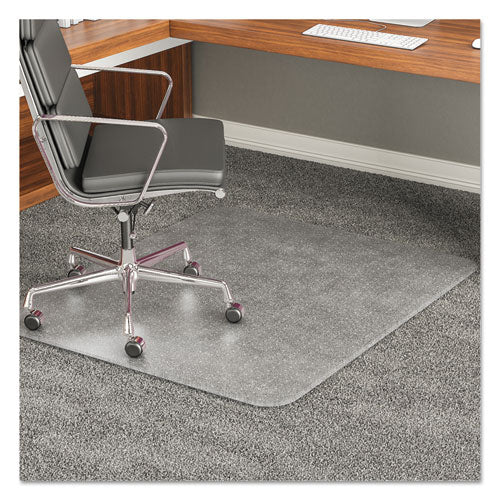 Execumat All Day Use Chair Mat For High Pile Carpet, 45 X 53, Wide Lipped, Clear