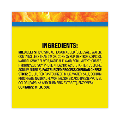 Pepperoni and Cheese Meat Sticks, 1.5 oz, 18/Carton, Ships in 1-3 Business Days Pepperoni and Cheese Meat Sticks, 1.5 oz, 18/Carton, Ships in 1-3 Business Days