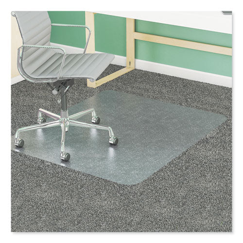 Supermat Frequent Use Chair Mat For Medium Pile Carpet, 45 X 53, Wide Lipped, Clear