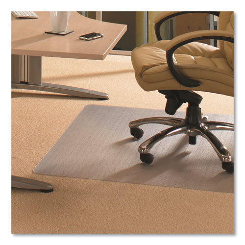 Cleartex Advantagemat Phthalate Free Pvc Chair Mat For Low Pile Carpet, 53 X 45, Clear