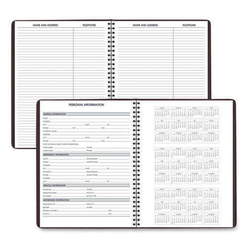 Weekly Appointment Book, 11 X 8.25, Winestone Cover, 13-month (jan To Jan): 2023 To 2024