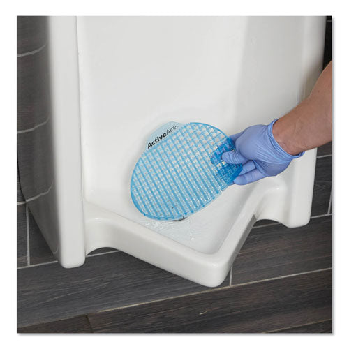 Activeaire Deodorizer Urinal Screen With Side Tab, Coastal Breeze Scent, Blue, 12/carton