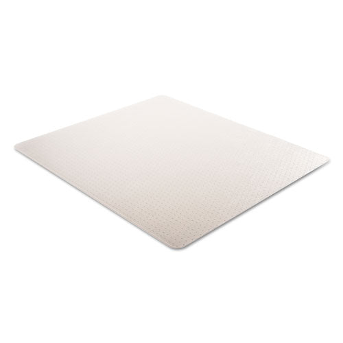 Duramat Moderate Use Chair Mat, Low Pile Carpet, Flat, 46 X 60, Rectangle, Clear