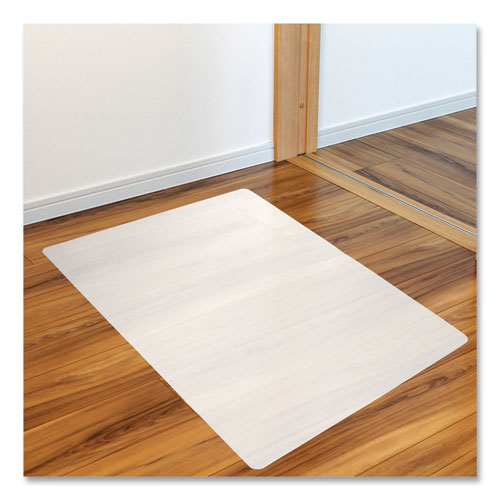 Ecotex Polypropylene Anti-slip Foldable Chair Mat For Hard Floors, 35 X 46, Translucent