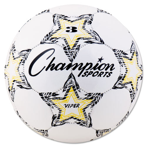 Viper Soccer Ball, No. 5. Size, 8.5" To 9" Diameter, White