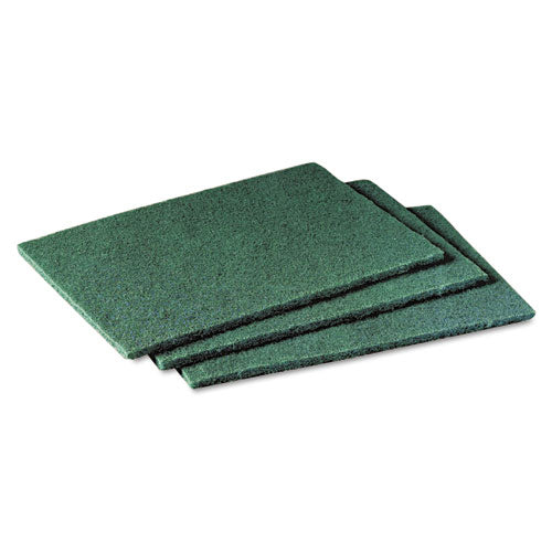 Commercial Scouring Pad 96, 6 X 9, Green, 10/pack